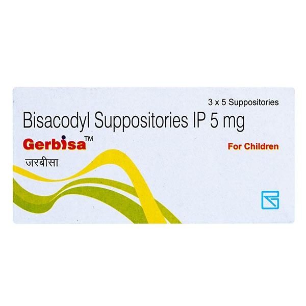 GERBISA 5mg Suppositories 5's - Constipation-Lax