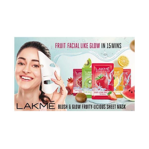 Lakme Blush & Glow Watermelon Sheet Mask 25 Ml - Sheet Masks