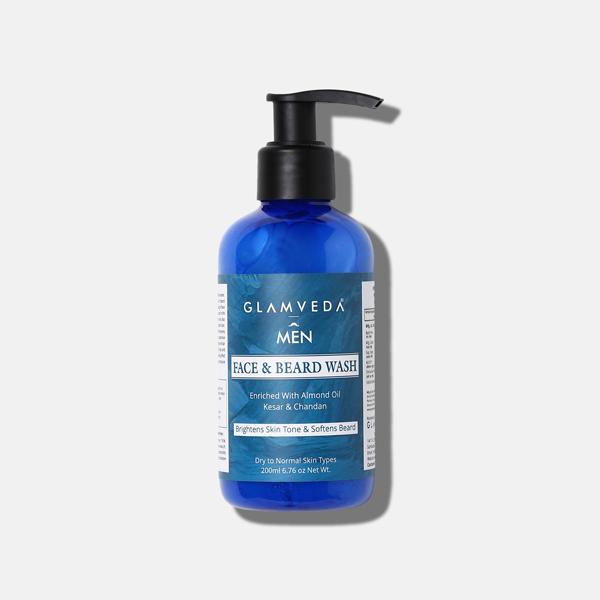 Netmeds | Glamveda Men Face and Beard Wash 200 ml