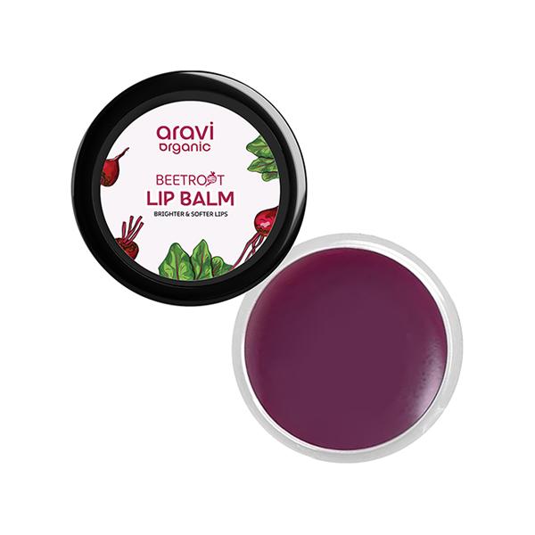 Netmeds | Aravi Organic Lip Lightning Beetroot Lip Balm For Nourishing and Soft Glossy Lips 8 gm