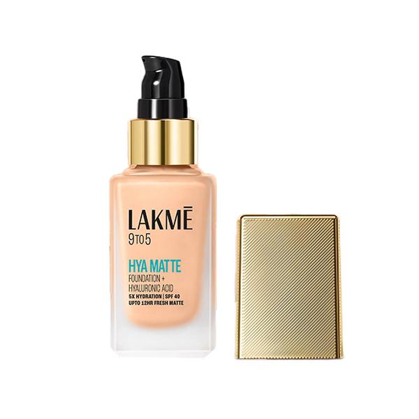 Netmeds | Lakme 9To5 Hya Matte Foundation + Hyaluronic Acid Cool Ivory 25 ml