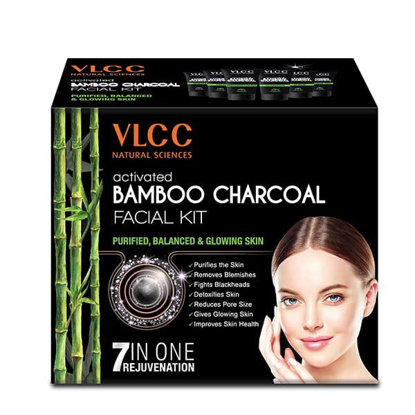 VLCC Activated Bamboo Charcoal Facial Kit 60GM - Facial Kits