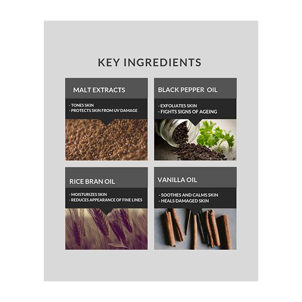 Raw Nature Body Wash - Malt Extracts & Pepper Vanilla 50 ml - Shower Gels & Body Wash