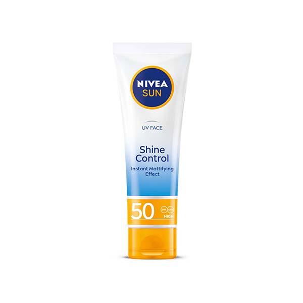 Nivea Sun Face Cream Shine Control Spf50 50 ml - Body Sunscreen