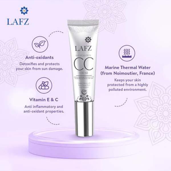 Lafz Warm Porcelain Anti - Pollution CC Cream 100 gm - Foundation