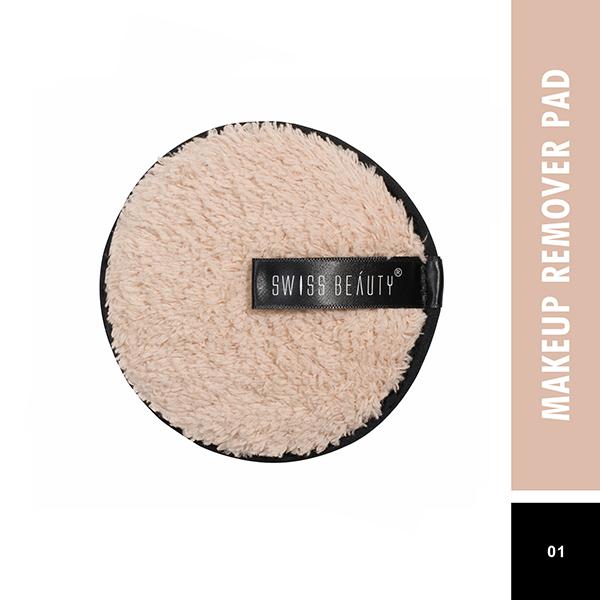 Swiss Beauty Soft & Gentle Cleansing Reusable Makeup Remover Pad (Peach) , 8gm - Make Up Removers