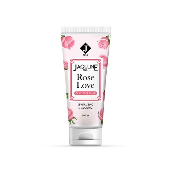 Jaquline USA Rose Love Clay Face Wash 100 ml - Face Wash & Cleansers