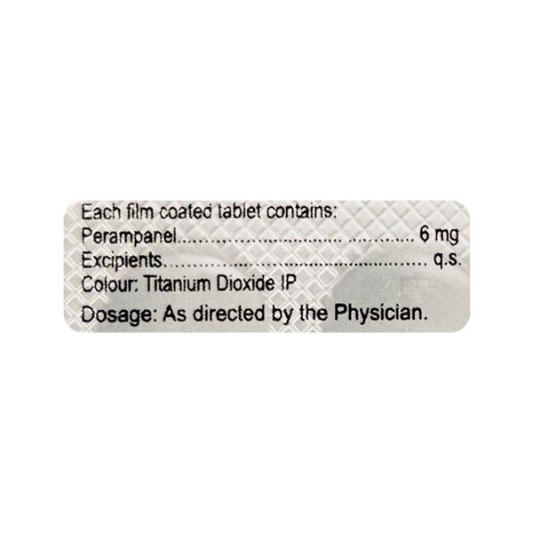 PERAMPIL 6 Tablet 15's - Epilepsy/Convulsion-Ant