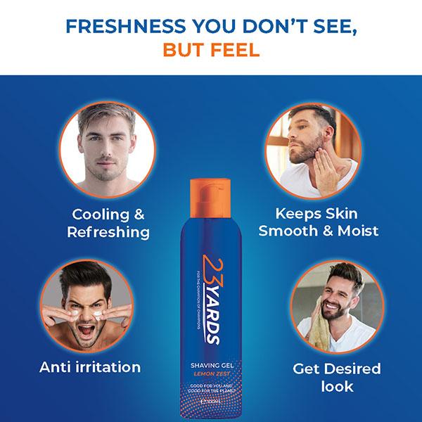 23 Yards Shaving Gel for Men 100 ml - Shaving Gels