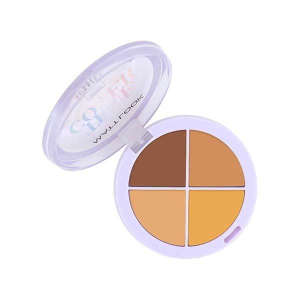 Netmeds | Matt Look True Cover Conceal, Correct and Contour Palette, Long Lasting Texture - Peanut Butter 12 gm
