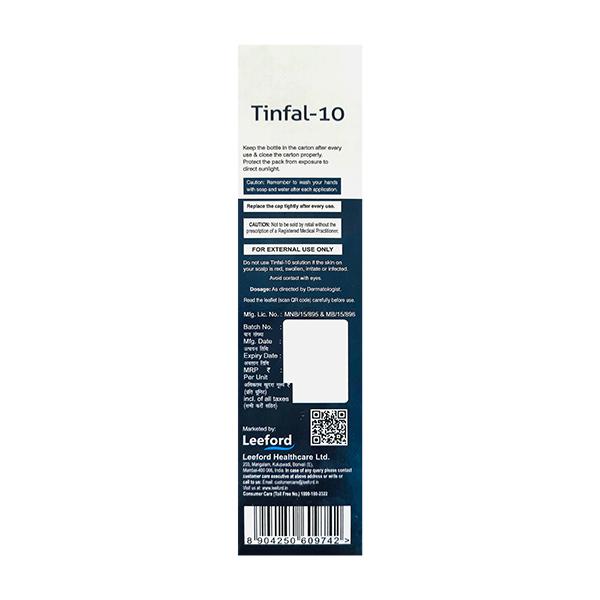 TINFAL 10% Topical Solution 60ml - Hair Loss-Oth