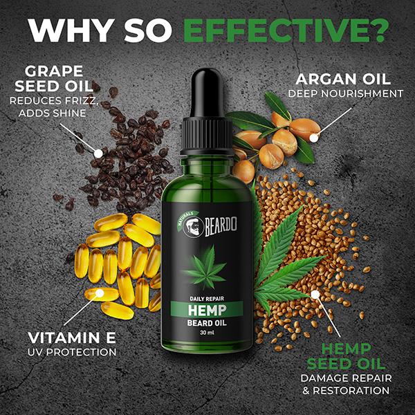 Beard Daily Repair Beard Oil - Hemp 30 ml - Beard Oil