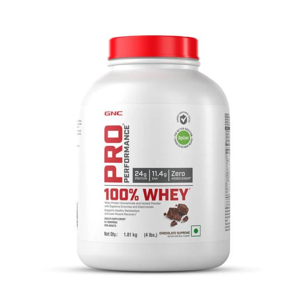 Netmeds | GNC Pro Performance 100% Whey Protein Powder - Chocolate Supreme 1.8 kg
