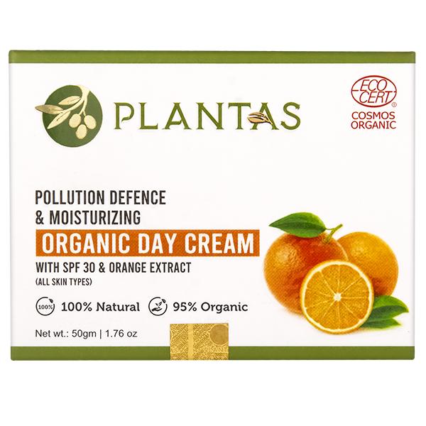 Plantas Pollution Defence & Moisturizing Organic Day Cream with SPF 30 50 gm - Day Cream