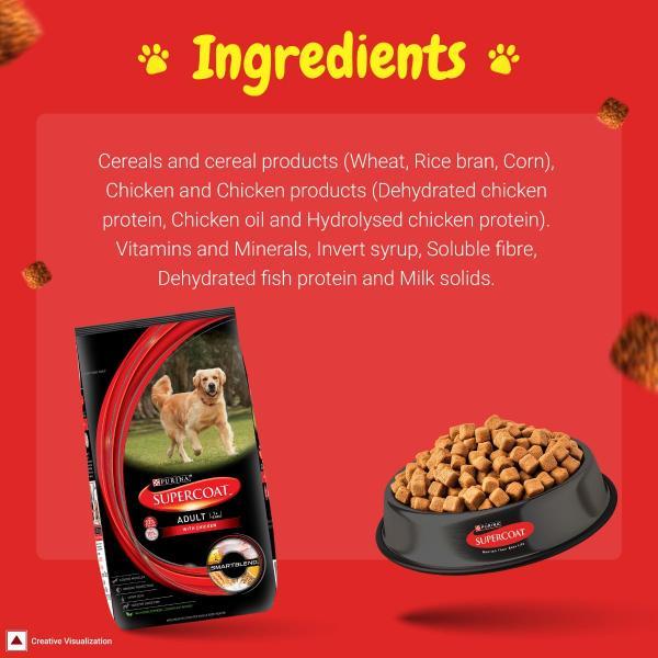 Nestle Purina Supercoat Adult With Chicken Dog Food 2.5 kg - Petfood