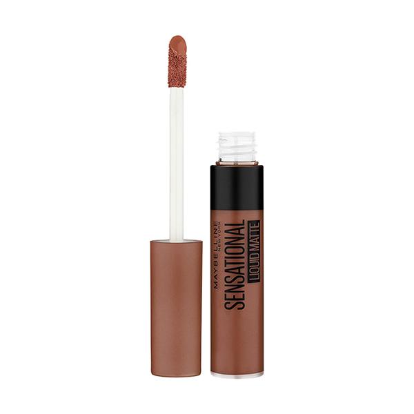 Maybelline New York Sensational Liquid Matte Lipstick, NU08 Nude Shot, Liquid Lipstick Shades Delivering Intense Matte Color Effect 7 ml - Lipsticks