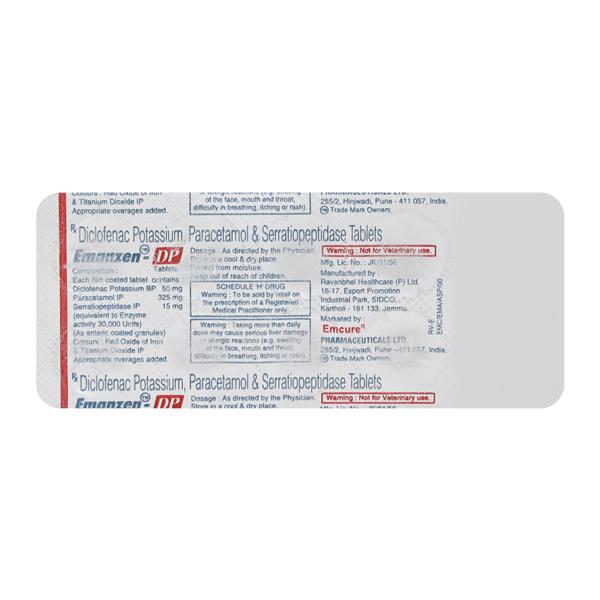 Emanzen DP Tablet 10'S - Pain relief-Nsa