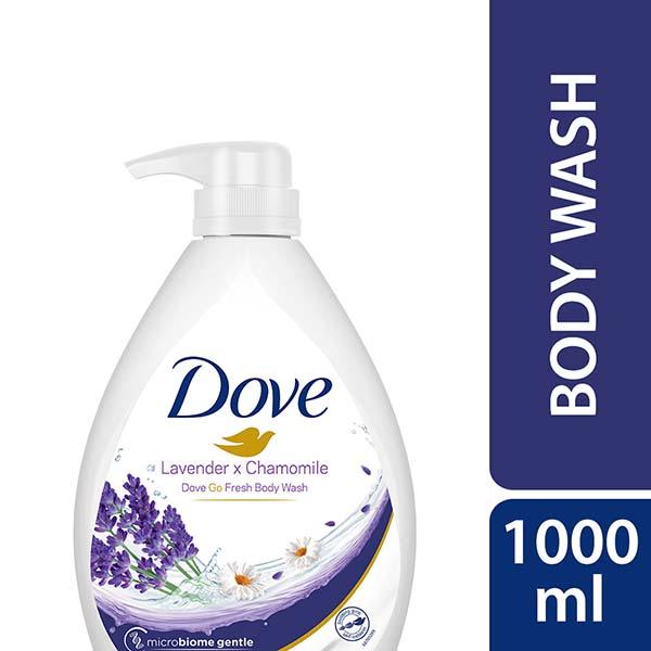 Dove Lavender & Chamomile Go Fresh Body Wash with Relaxing Floral Scent 1000 ml - Shower Gels & Body Wash