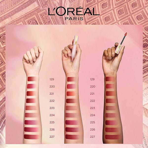 L'Oreal Paris Chiffon Signature Liquid Lipstick, 224 Roll 7 ml - Liquid Lipsticks