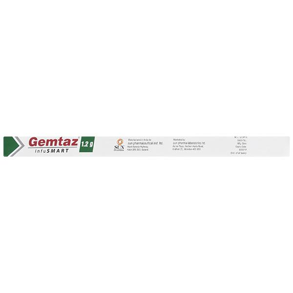 GEMTAZ INFUSMART 1.2gm Injection 120ml - Cancer Oncology-Cyt