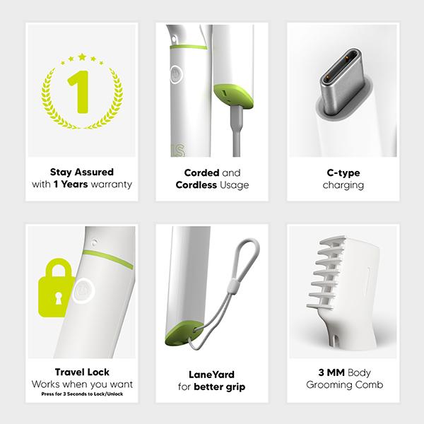 LetsShave Expert Beard Trimmer - Hair Removal Accessories