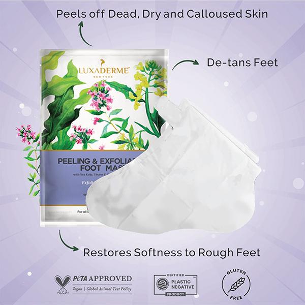 Luxa Derme Peeling & Exfoliating Foot Mask 40 ml - Foot Creams & Lotions