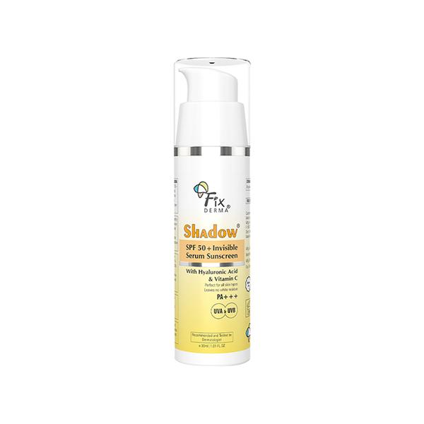 Fixderma Shadow Invisible Serum Sunscreen SPF 50+ PA+++ -With Vitamin C & Hyaluronic Acid 30 ml