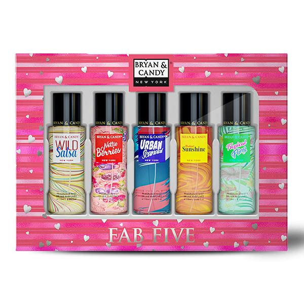 Bryan & Candy Fab Five Body Mist Duo 115ml 5's