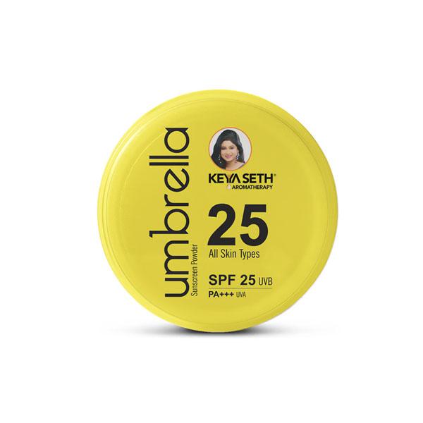 Keya Seth Aromatherapy Umbrella Sunscreen Powder - SPF 25 UVB PA+++ UVA 50 gm - Body Sunscreen