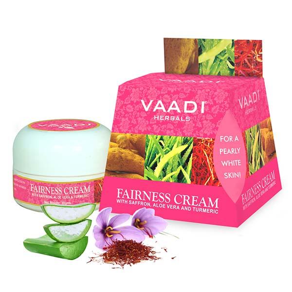 Fairness Cream - Saffron, Aloe Vera & Turmeric Extracts 30 gm - Creams/Oils/Lotions