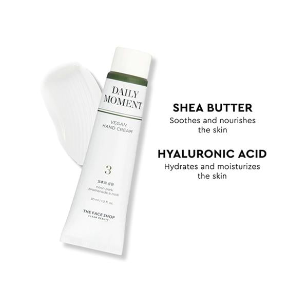 The Face Shop Daily Moment Vegan Hand Cream - Noon Park 30 ml - Hand Creams