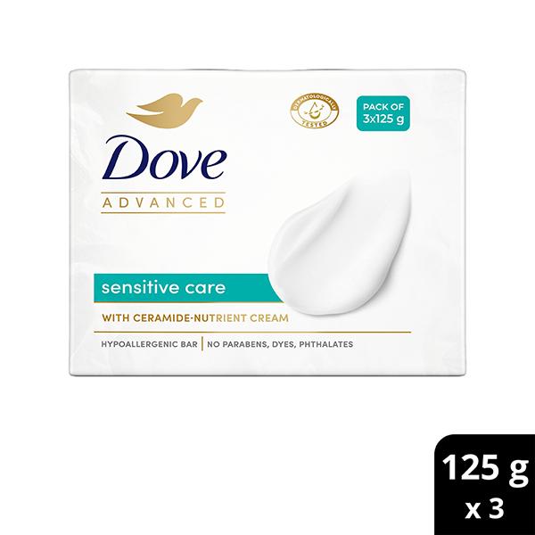 Netmeds | Dove Advanced Sensitive Care Bar 125gm each 3's