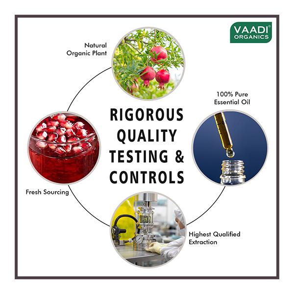 Vaadi Herbals 100% Pure Essential Oil - Anti-Ageing Serum with Pomegranate Oil 10 ml - Essential Oils