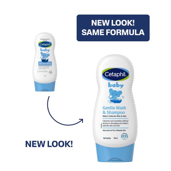 CETAPHIL BABY GENTLE WASH AND Shampoo 230ml - Baby Body Wash