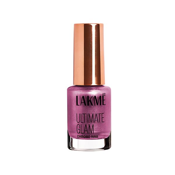 Lakme Ultimate Glam Chrome Nail Pink 6 ml - Nail Polish