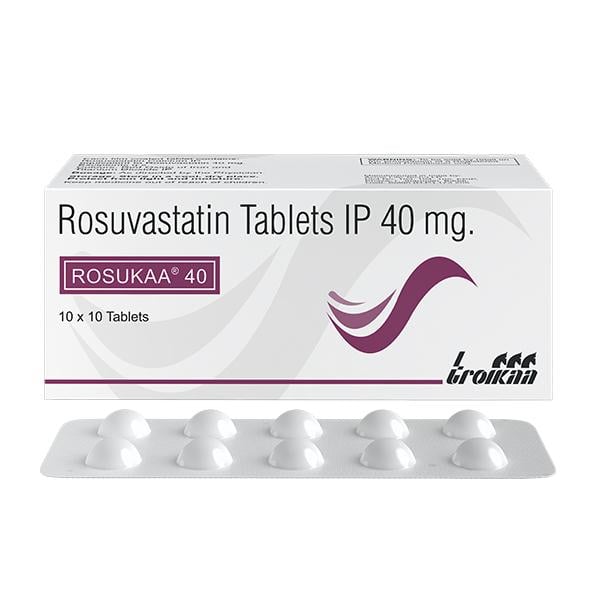 Rosukaa 40mg Tablet 10'S - High Cholesterol-Dys