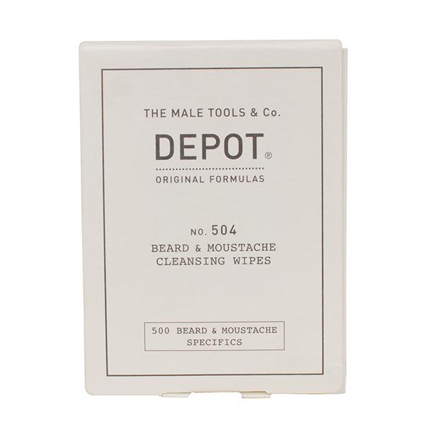 Depot 504 Beard & Moustache Cleansing Wipes 100 ml