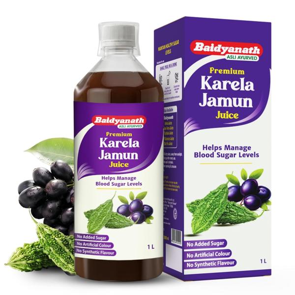 Netmeds | Baidyanath Premium Karela Jamun Juice 1000 ml