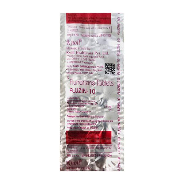 FLUZIN 10mg Tablet 10's - Migraine