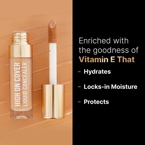 Swiss Beauty Select High On Cover Liquid Concealer With No-Crease Formula - Medium 5.5 ml - Concealer