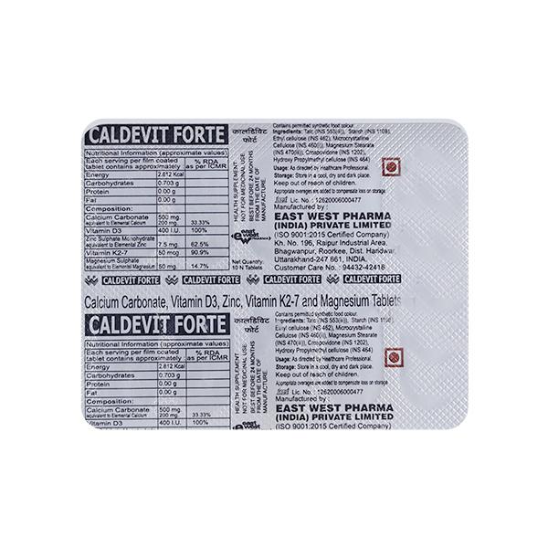 Caldevit Forte Tablet 10'S - Supplements-Cal