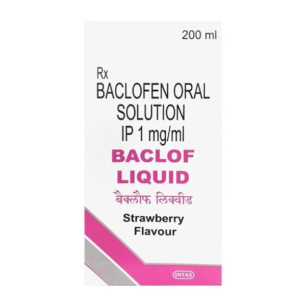 Netmeds | BACLOF LIQUID STRAWBERRY FLAVOUR Solution 200ml