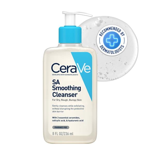 Netmeds | CeraVe SA Smoothing Cleanser For Dry, Rough & Bumpy Skin, Face wash with Salicylic Acid & Ceramides 236 ml