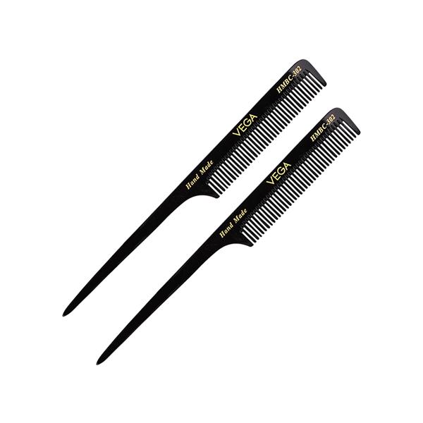 Netmeds | Vega Tail Hair Comb, for Women, Black (VC2HMBC-302) 2's