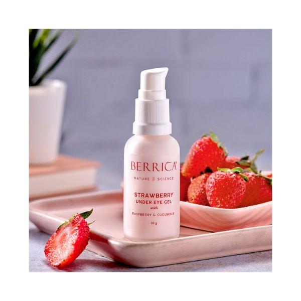 Berrica Strawberry Under Eye Gel 30 gm - Under Eye Creams & Serums