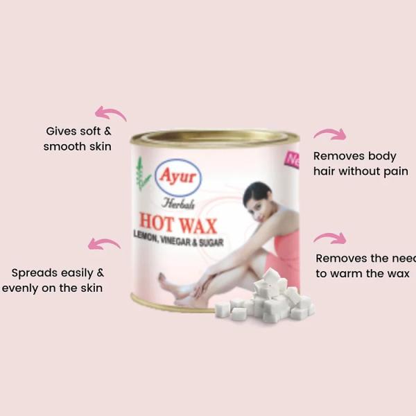 Ayur Herbals Hot Wax 600 g - Personal Care (Ayush)