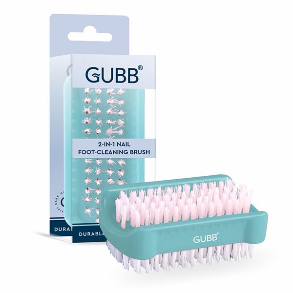 GUBB 2 In 1 Nail & Foot Cleaning Brush 70 gm - Manicure & Pedicure Kits