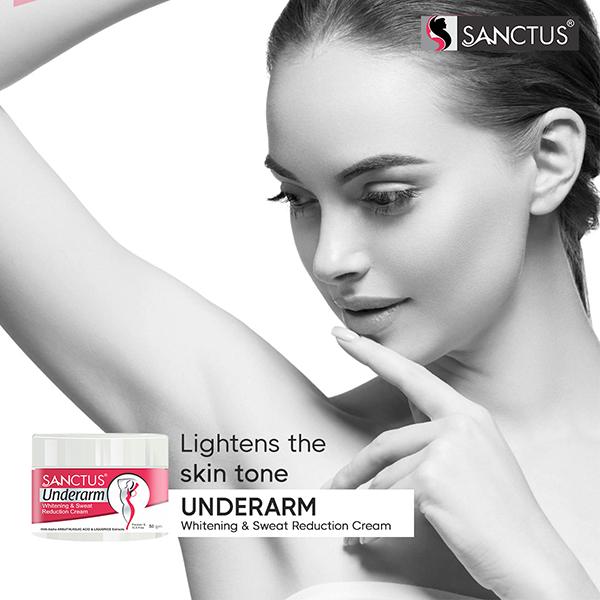 Sanctus Underarm Whitening & Sweat Reduction Cream 50 gm - Creams/Oils/Lotions