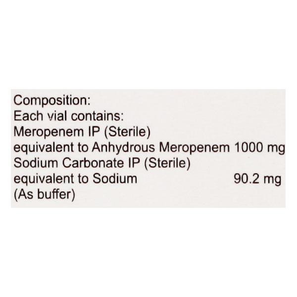 MEROHUGE 1gm Injection 1's - Bacterial Infections-OBL