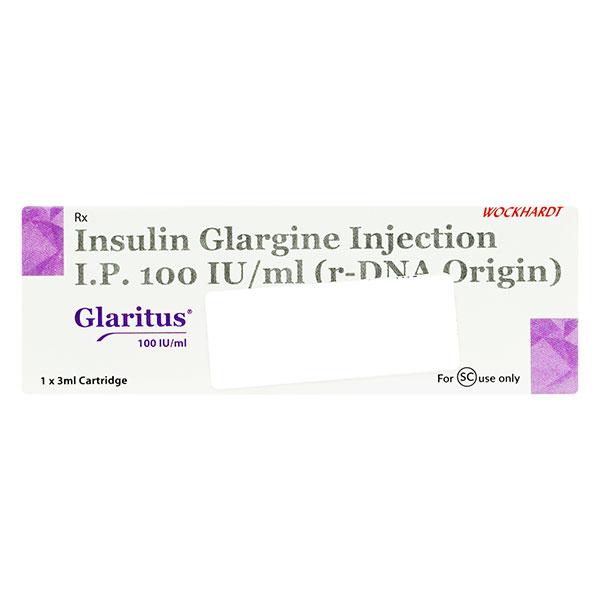 Glaritus 100IU Cartridge 1X3ml - Diabetes-Ins